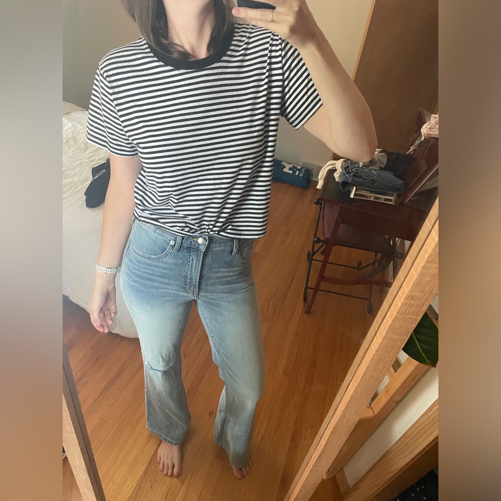 Everlane high rise flare jean NWT